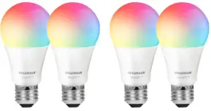 68% Off SYLVANIA Wifi LED Smart Light Bulb 4-Pack.