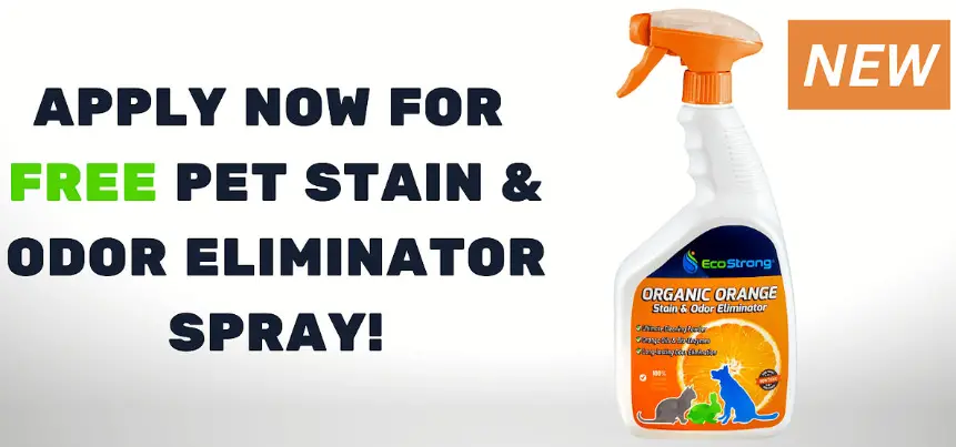 Free EcoStrong Organic Orange Pet Stain & Odor Eliminator!