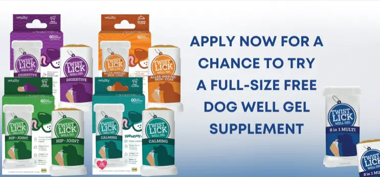 FREE Full-Size Vetality Twist + Lick Dog Well Gel Supplement