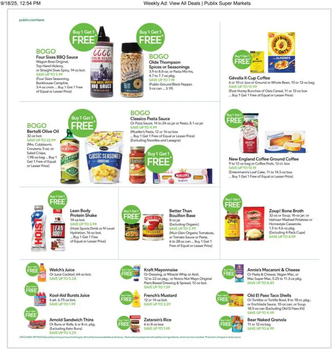 Publix Weekly Ad Preview 18 Sep 25 Page 10 Publix Weekly Ad Preview 18 Sep 25 Page 10