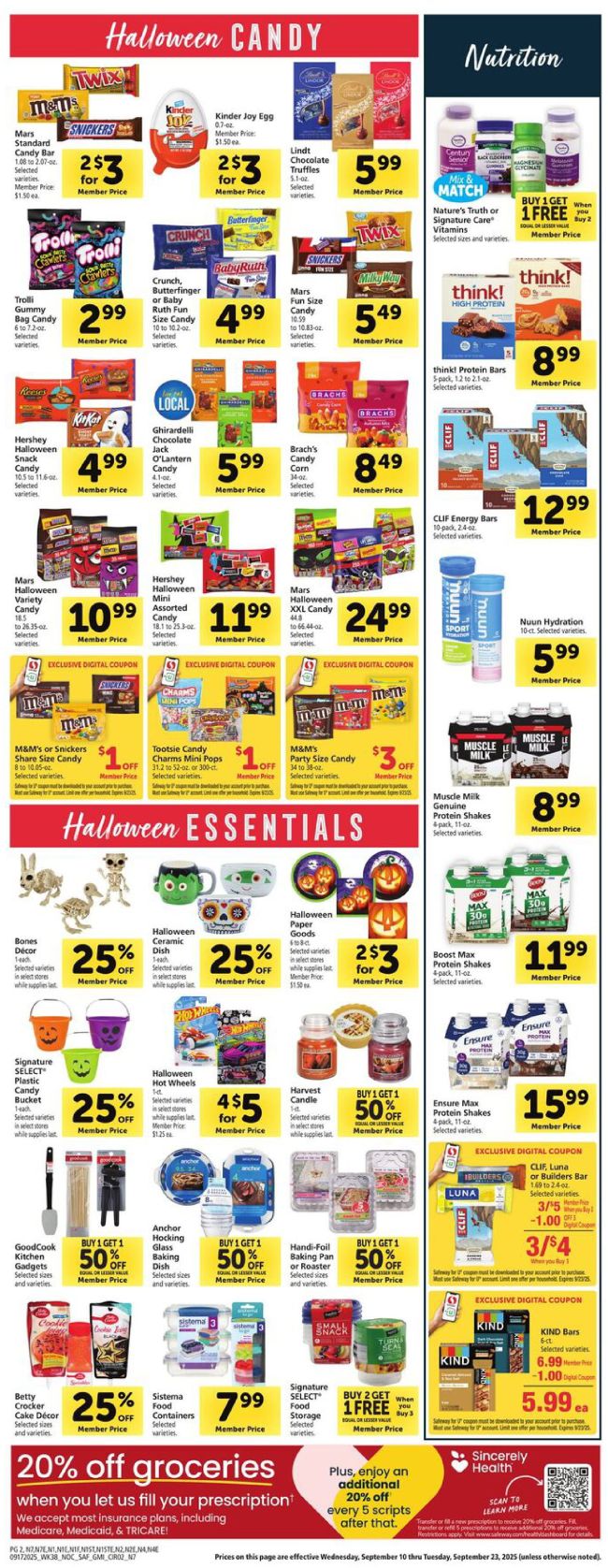 Safeway Weekly Ad Preview 16 Sep 25 Page 10 Safeway Weekly Ad Preview 16 Sep 25 Page 10