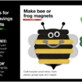 FREE Bee or Frog Magnets Craft Kit at JCPenney.