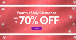 July 4th Clearance: Up to 70% Off.
