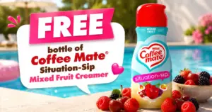 FREE Coffee Mate Situation-Sip Mixed Fruit Flavored Creamer on July 20th & 27th.