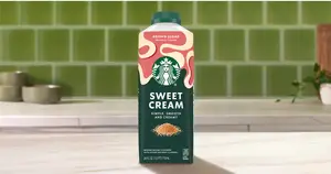 FREE Starbucks Sweet Cream Coffee Creamer.