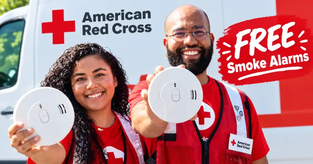 FREE Smoke Alarm from Red Cross.